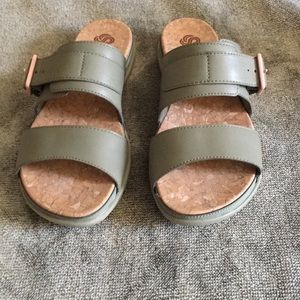 Clarks Cloudstepper two strap sandals.